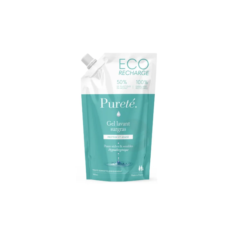 Pureté Éco-Recharge Gel Lavant Surgras 900ml