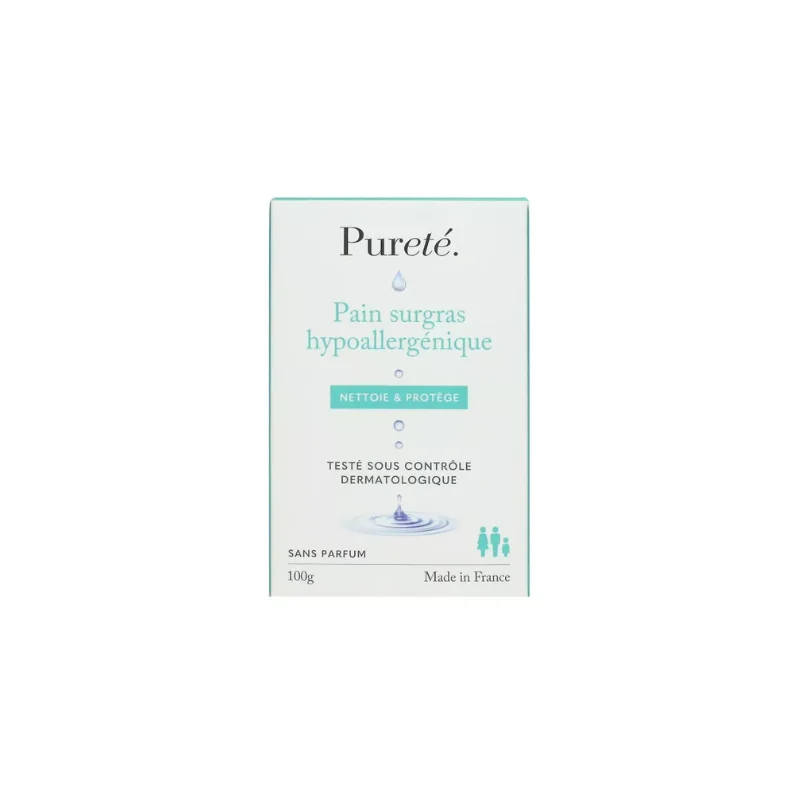Pureté Pain surgras hypoallergénique sans parfum 100g