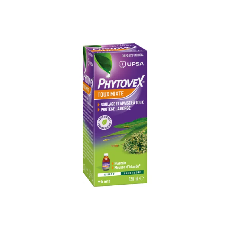 PHYTOVEX® sirop toux mixte sans sucre 120ml