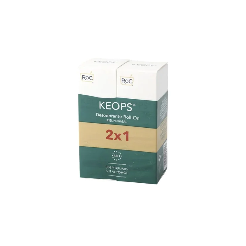 Roc Keops Déodorant Roll-On 0% Aluminium 2x30ml