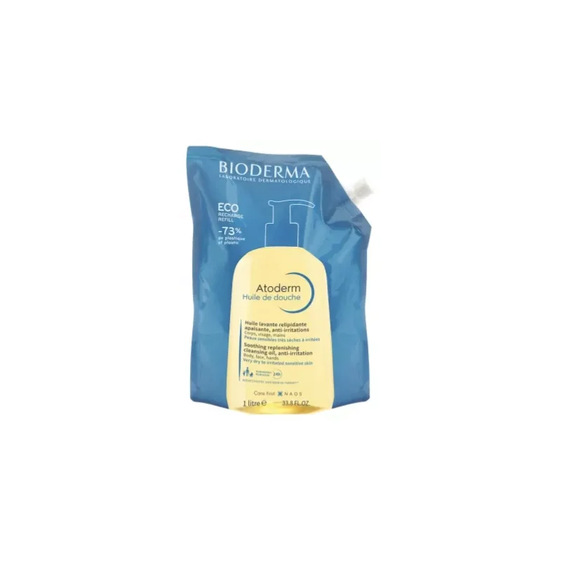 Bioderma Atoderm Huile de Douche Éco-Recharge 1 Litre