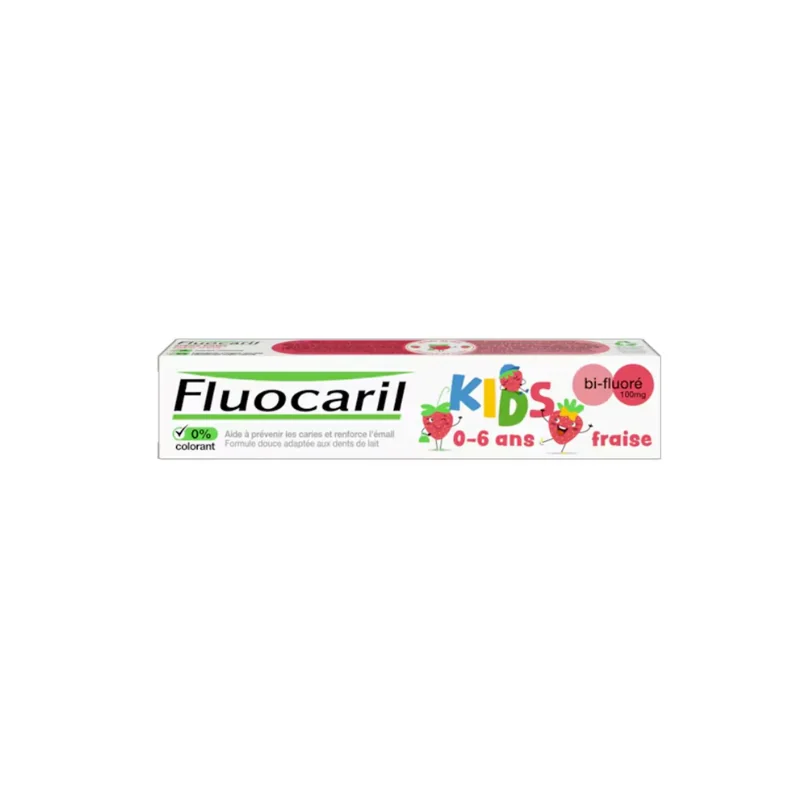Fluocaril Dentifrice Kids Bi-Fluoré Fraise 0 - 6 ans 75ml