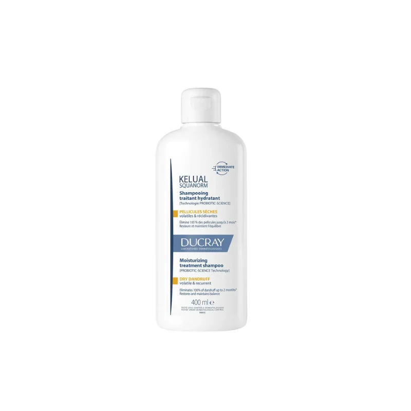 Ducray Kelual Squanorm Shampooing Traitant Pellicules Sèches 400ml