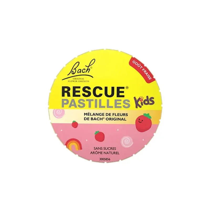 Fleurs de Bach Rescue Kids fraise pastilles 50g
