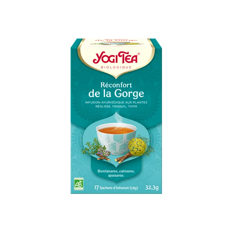 Yogi Tea réconfort de la gorge 17 sachets d'infusion