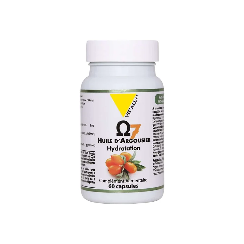 Vitall+ Oméga 7 Huile d’Argousier 60 capsules