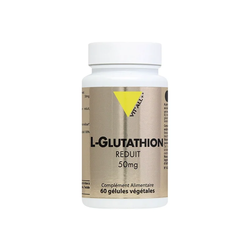 Vitall+ L-Glutathion Réduit 50mg 60 gélules végétales