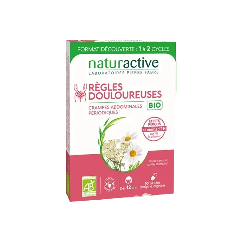 Naturactive règles douloureuses bio 10 gélules