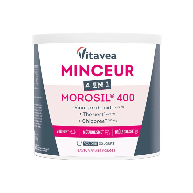 Vitavea Morocil 400 Minceur 4en1 saveur fruits rouges 240gr