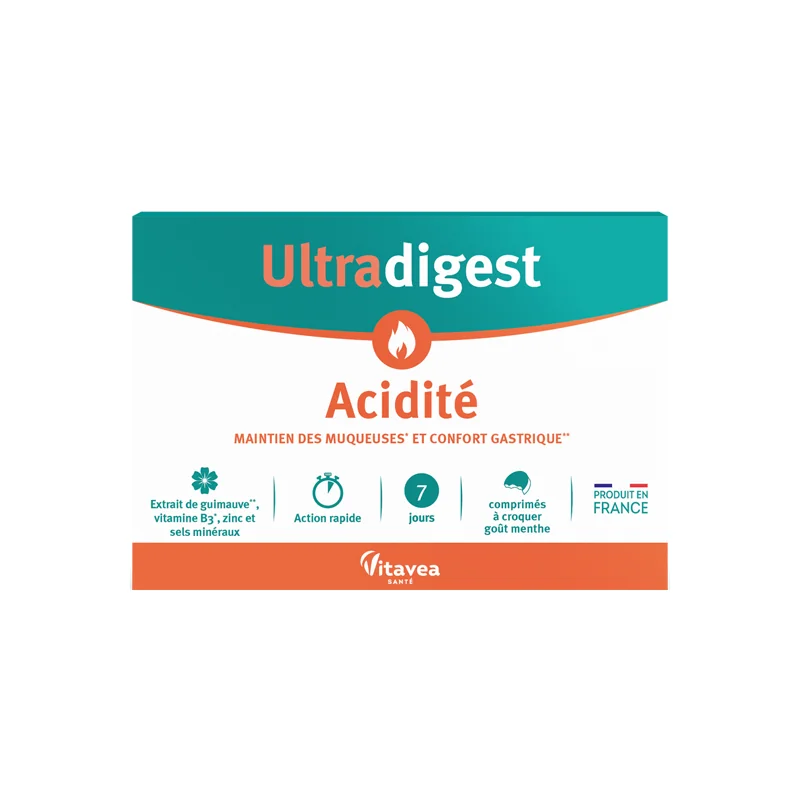 Vitavea Santé Ultradigest Acidité 14 comprimés à croquer