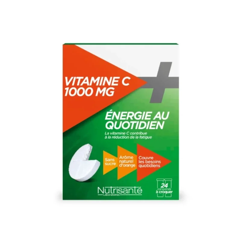 Vitavea Santé Vitamine C Énergie au quotidien 1000 mg 24 comprimés à croquer