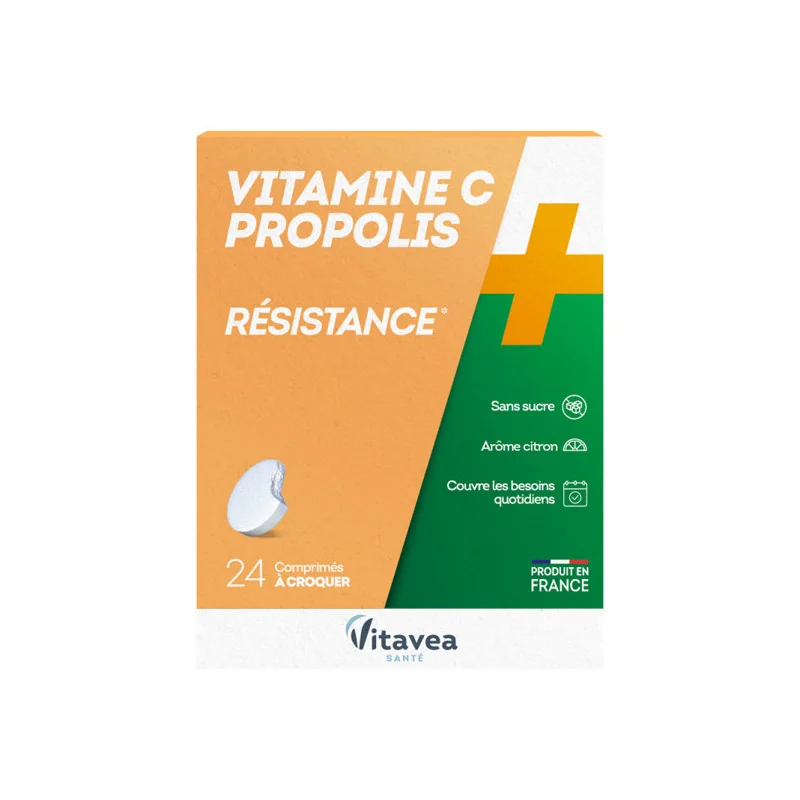 Vitavea Vitamine C Propolis 24 comprimés à croquer