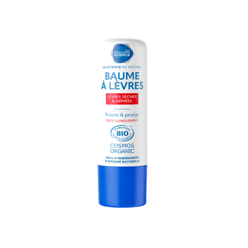 Pharmascience Baume à lèvres neutre bio 4g