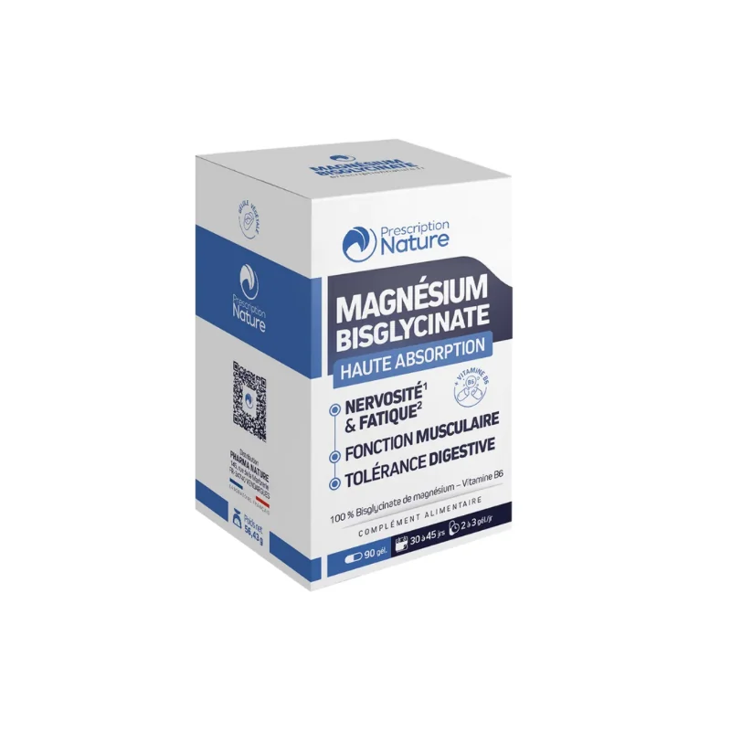 Prescription Nature Magnésium Bisglycinate 90 gélules