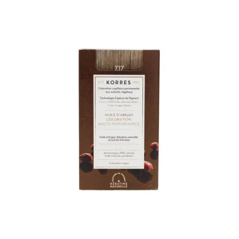 Korres Coloration Permanente Huile d'Argan Coloration : 7.17 Blond Beige