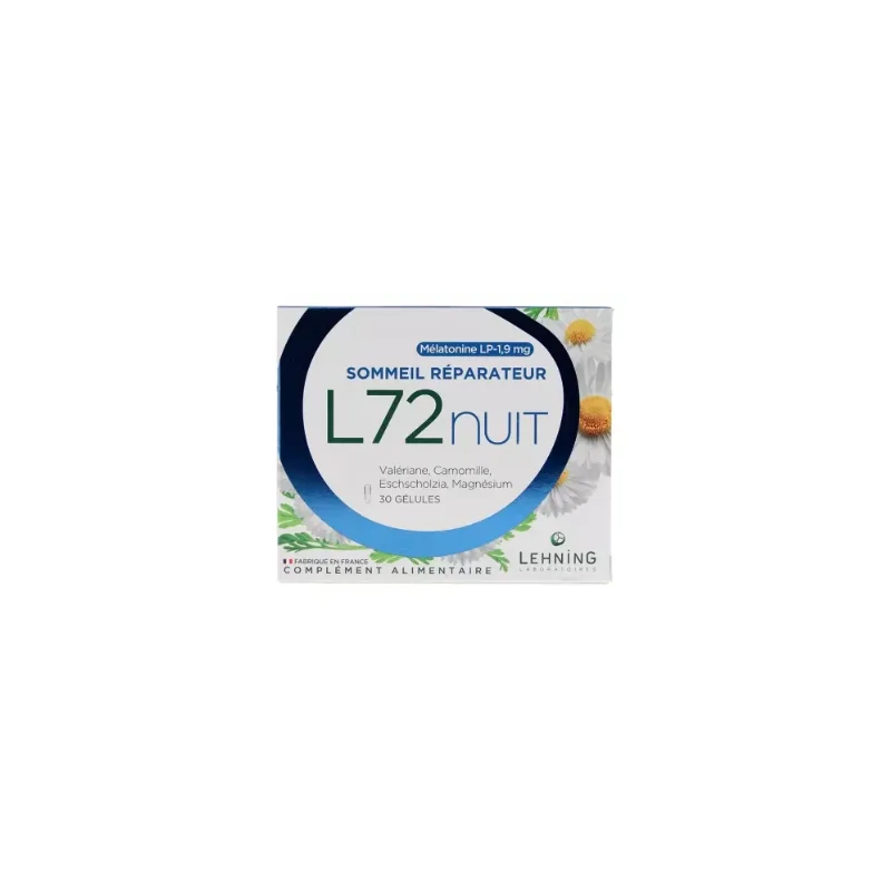 Laboratoires Lehning L72 Nuit Sommeil Réparateur 30 Gélule