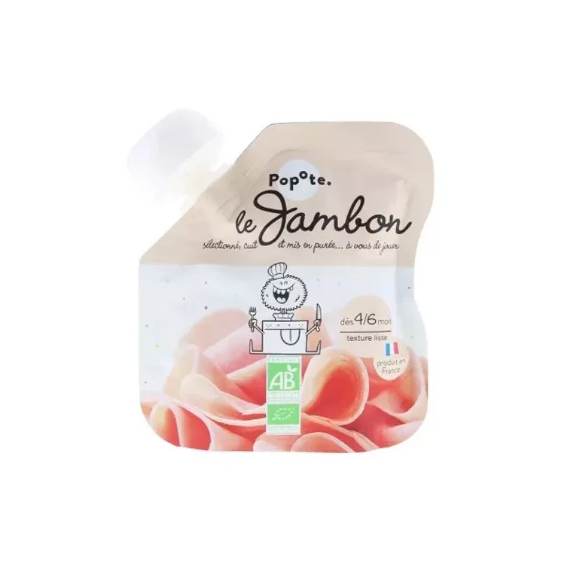 Popote Gourde Le Jambon Purée Dès 4/6 Mois Bio 60 g