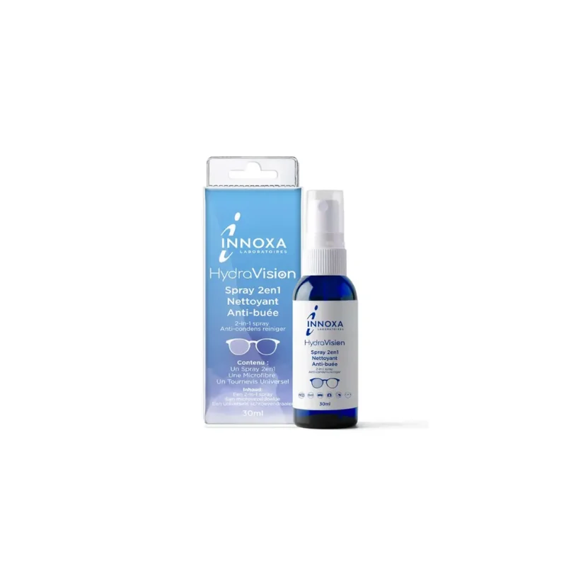 Laboratoire Innoxa Hydravision Spray 2en1 Nettoyant Anti-Buée 30 ml