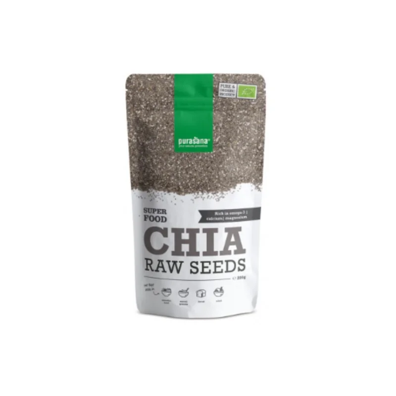 Purasana Graines de Chia Bio - Fibres et Nutriments SuperFoods 200g