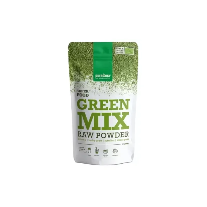 Purasana Poudre Green Mix Bio 200 g