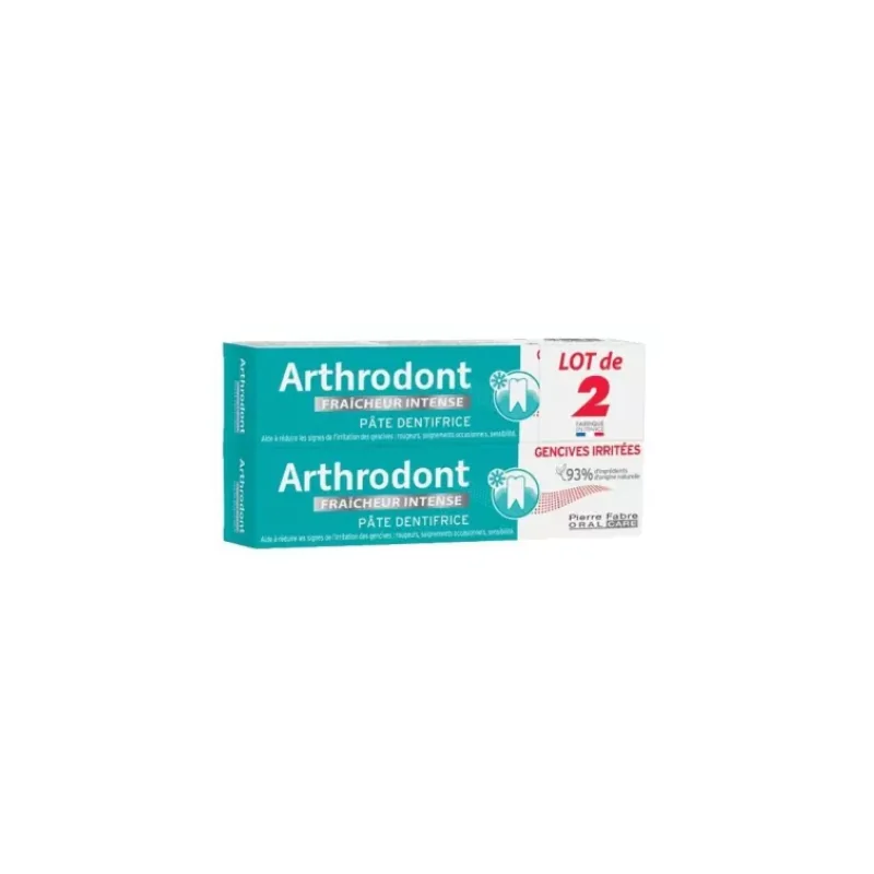 Arthrodont Dentifrice Fraicheur Intense Lot de 2 x 75 ml