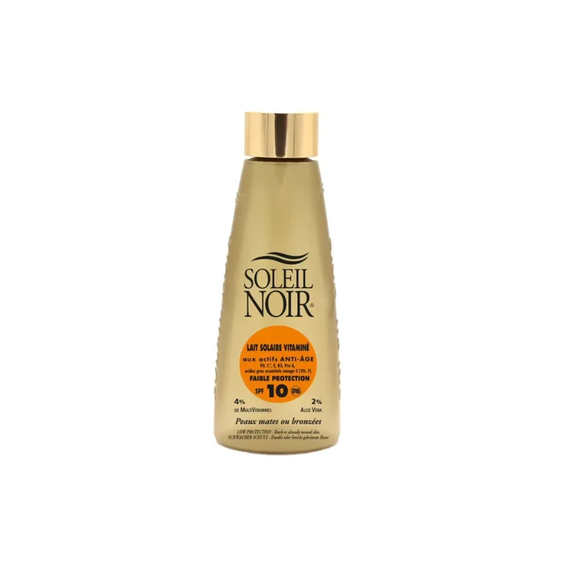 Soleil Noir N°70 Lait solaire Vitamine Anti-âge Spf10 150ml