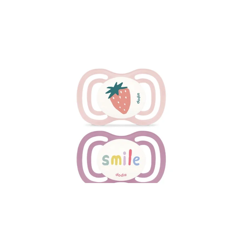 Dodie Extra Sucettes Anatomiques en silicone 18m+  x2 - Motifs aléatoires