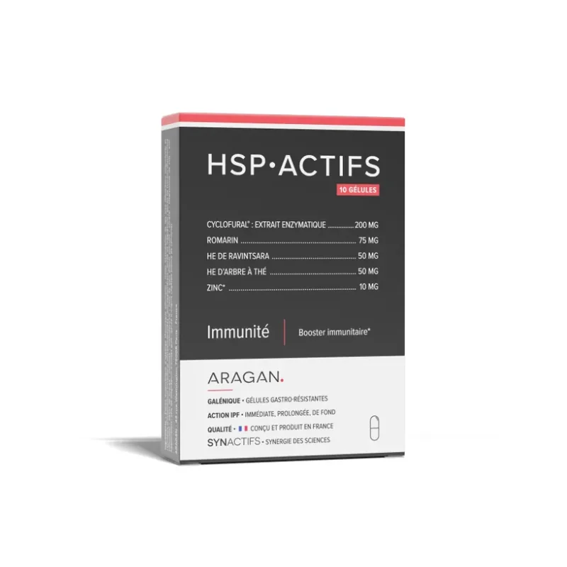 Aragan SYNACTIFS - Hsp Actifs Immunité, 10 Gélules