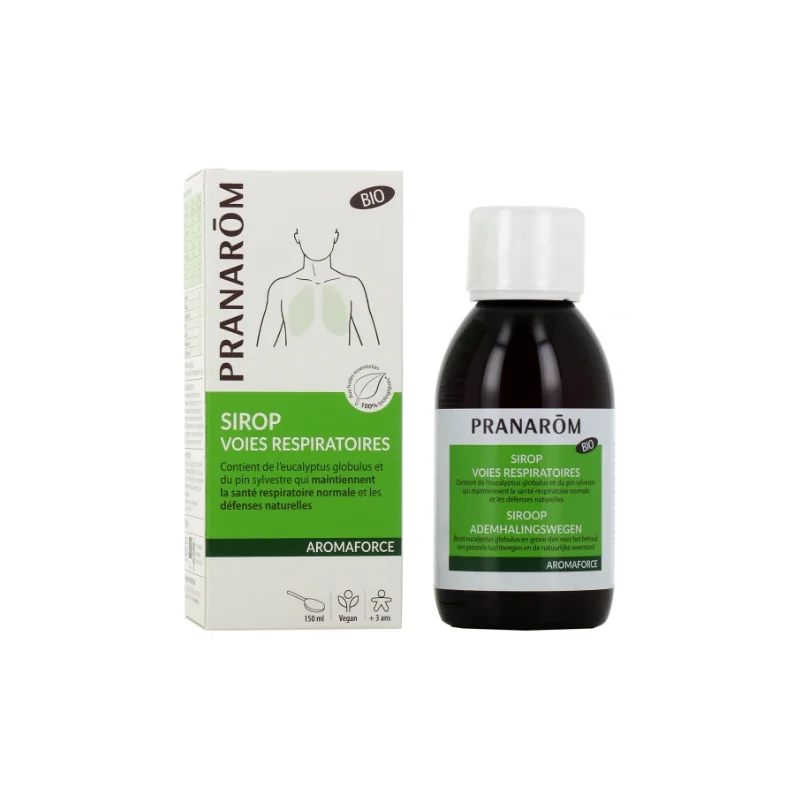 Pranarom Aromaforce Sirop Voies Respiratoires Bio 150ml