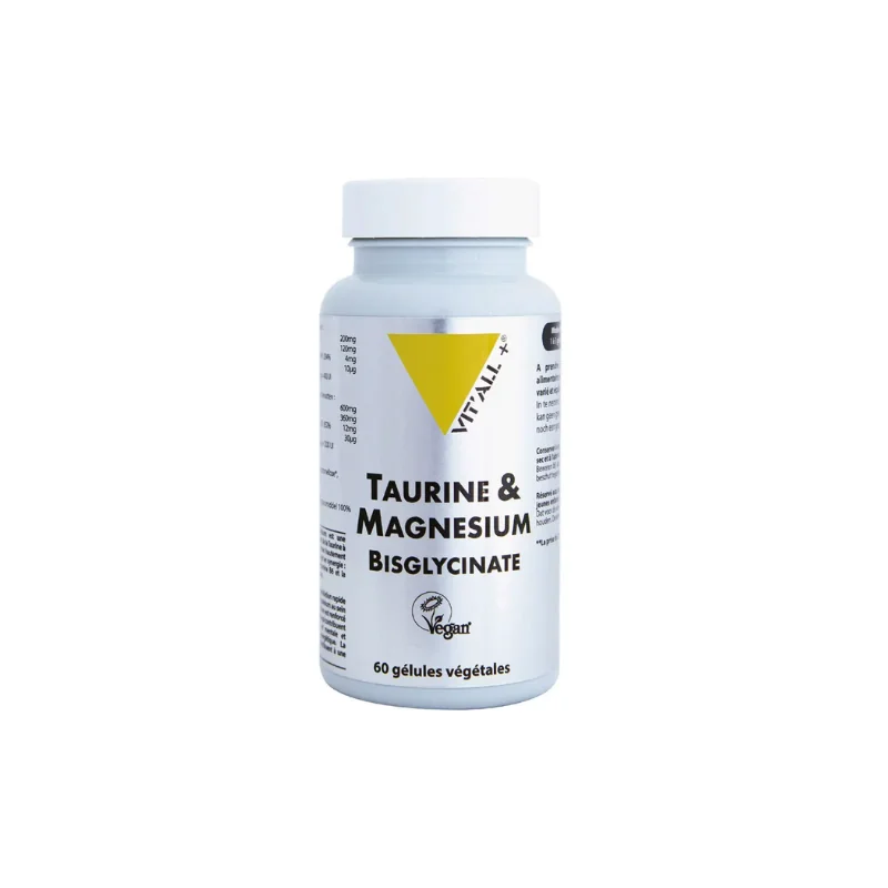 Vit'All+ Taurine & Magnesium Bisglycinate 60 gélules végétales