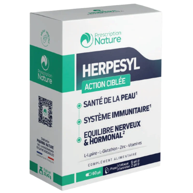 Prescription Nature Herpesyl 60 gélules