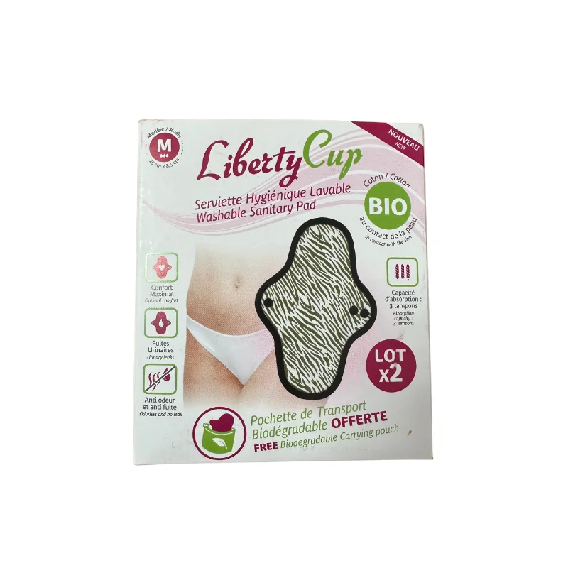 Liberty Cup serviette hygiénique lavable x2