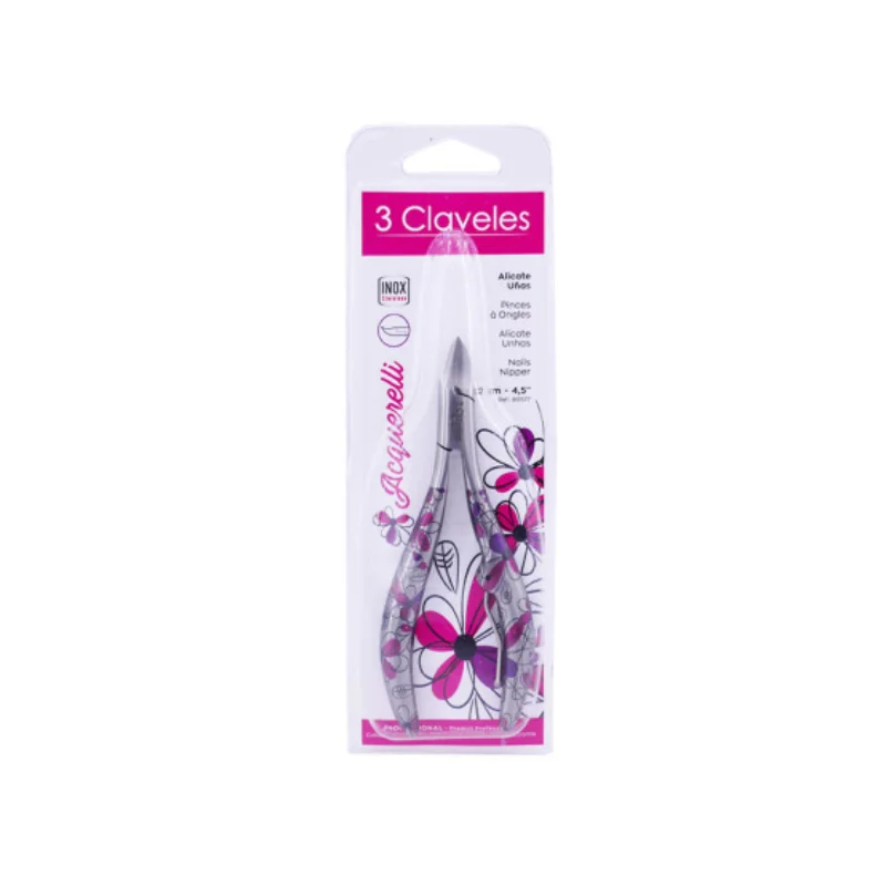 3 CLAVELES Pinces à ongles 12CM