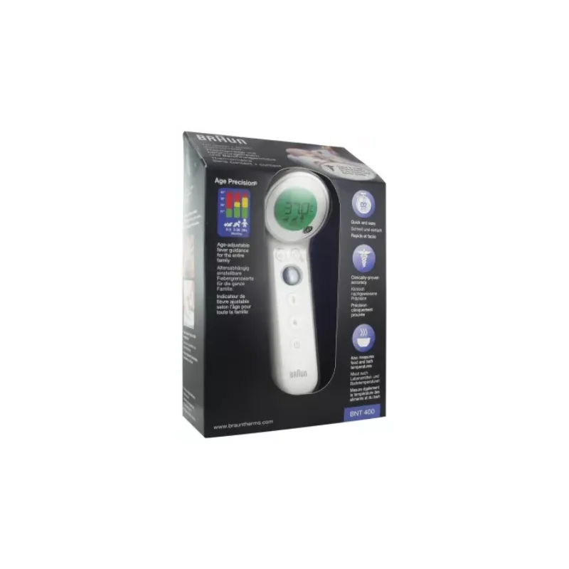 Braun Thermomètre sans Contact + Contact BNT 400