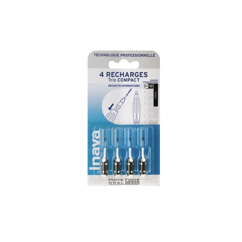 Inava Recharge Noire (ISO 0) - brossette interdentaire