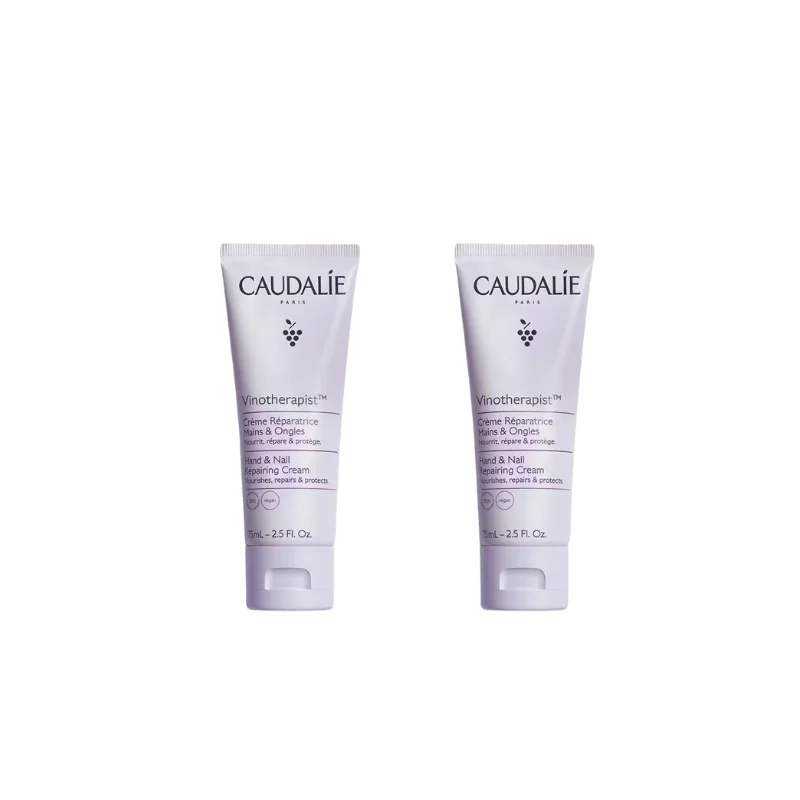 Caudalie Vinotherapist™ Duo Crème Réparatrice Mains et Ongles 75ml x 2