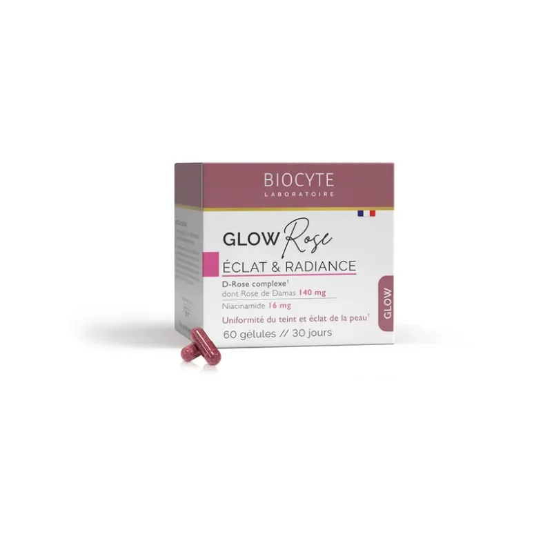 Biocyte Glow Rose Eclat & Radiance 60 gélules