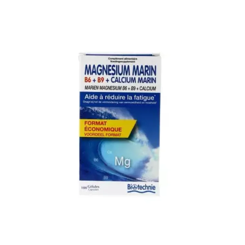 Biotechnie  Magnesium + calcium 100 gélules Biotechnie