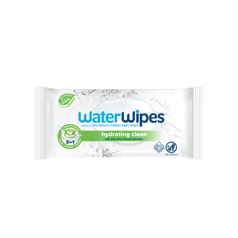 Waterwipes Lingettes hydratantes Aloé vera x60