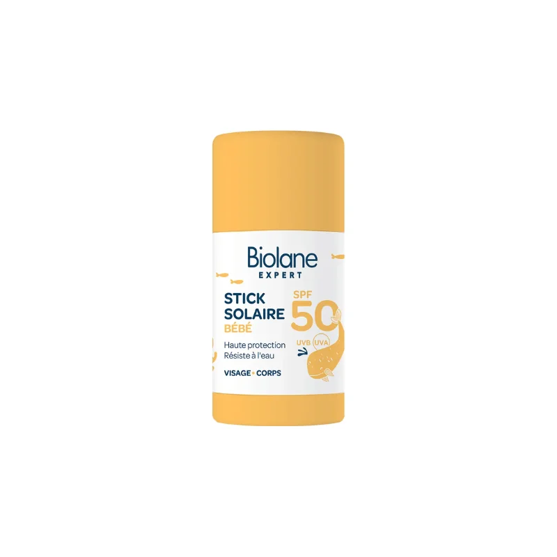 Biolane Expert Stick Solaire SPF50 Bébé Visage & Corps 20ml