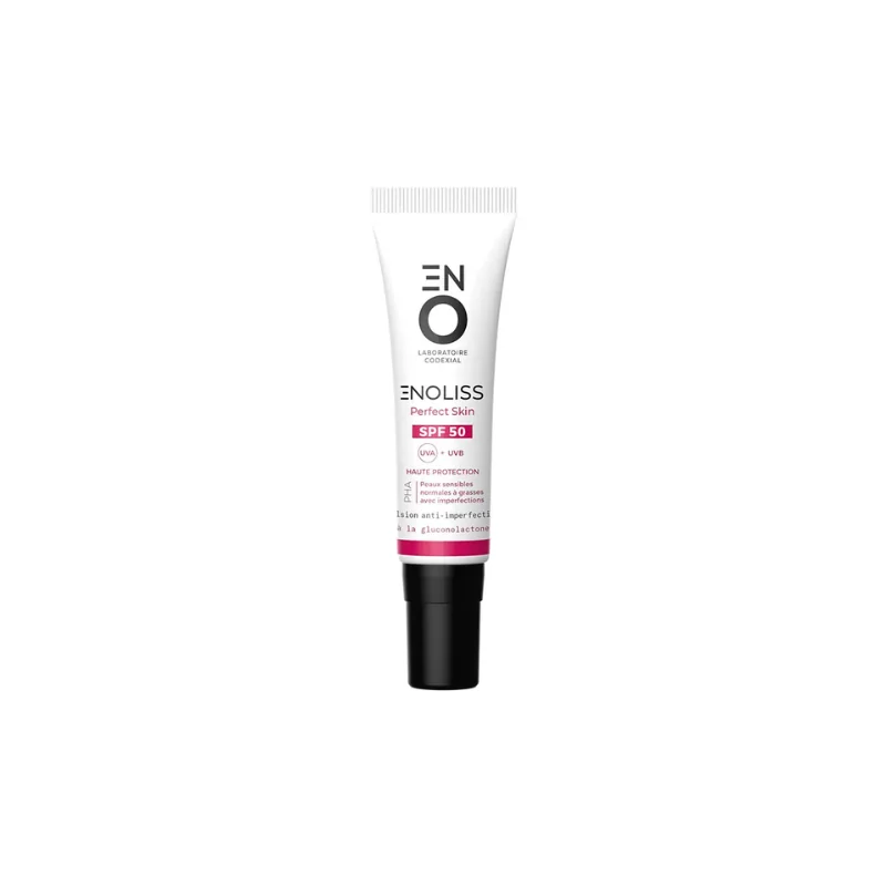 ENO Laboratoire Codexial Enoliss Perfect Skin SPF50 Peaux sensibles Normales à Grasses avec imperfections 30ml