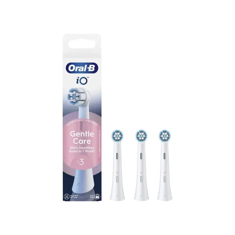 Oral b IO - GENTLE CARE - Brossettes de Rechange Brosse à Dents Electrique, 3 Unités