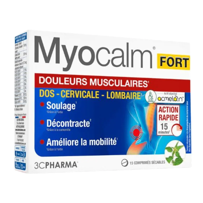 Les Trois Chênes Myocalm Fort - 15 comprimés