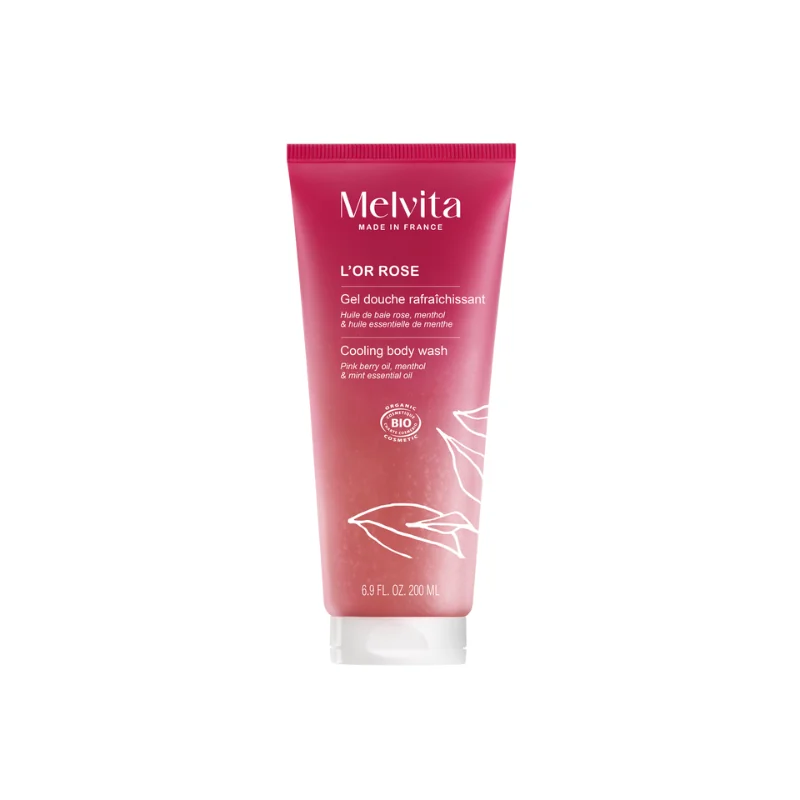 Melvita Gel Douche Rafraîchissant L’Or Rose 200ml