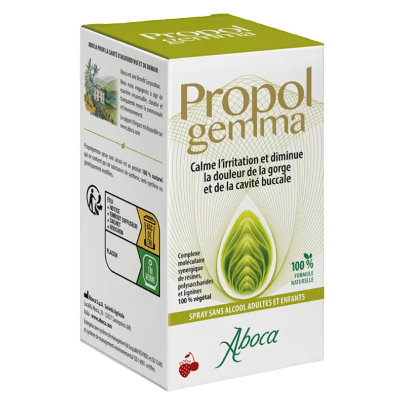 Aboca Propolgemma Spray sans alcool adultes et enfants 30ml