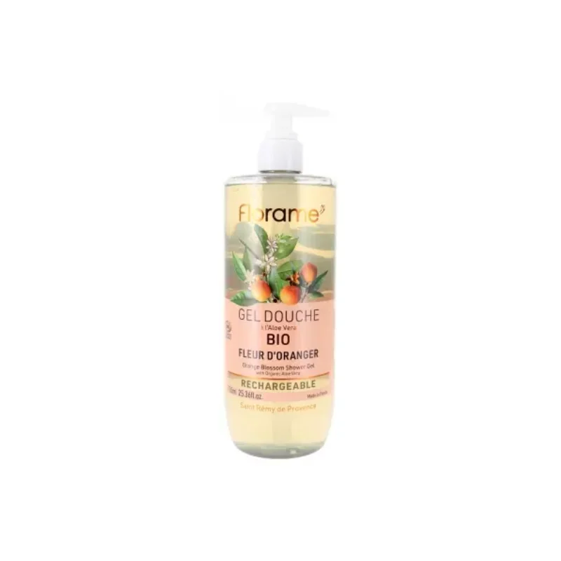 Florame Gel Douche Fleur d'Oranger Rechargeable Bio 750 ml
