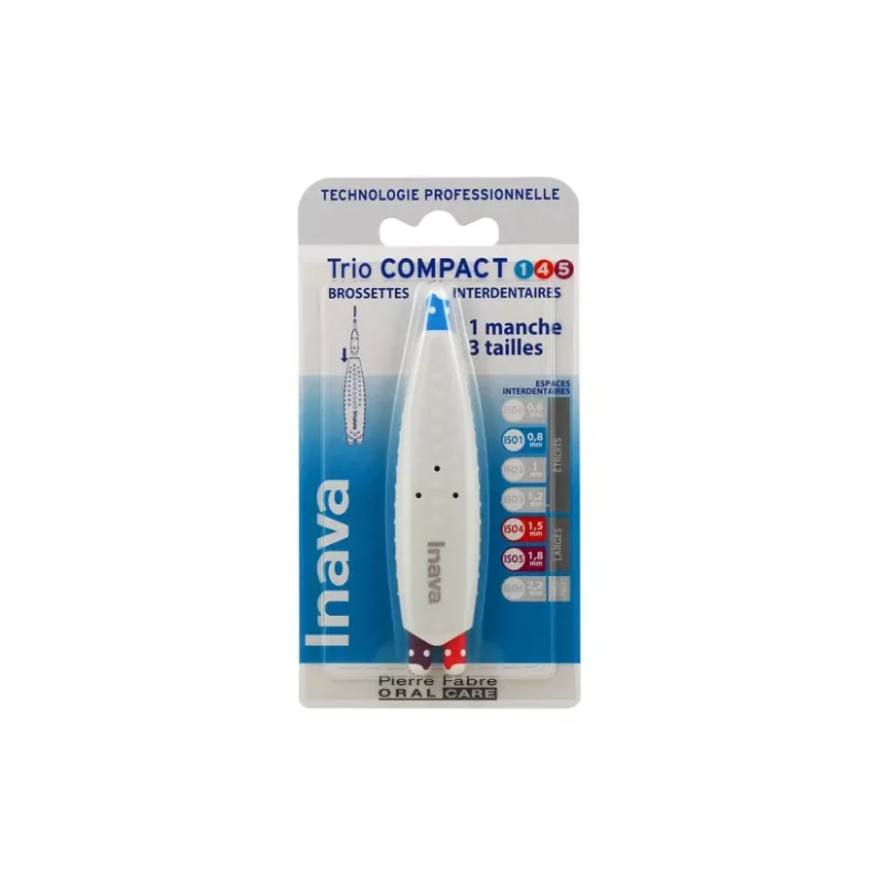 Inava TrioCompact Brossettes interdentaires (ISO 1/4/5) - 6 brossettes