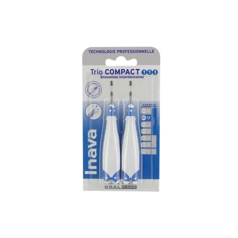 Inava TrioCompact Brossettes interdentaires (ISO 1/1/1) - 6 brossettes