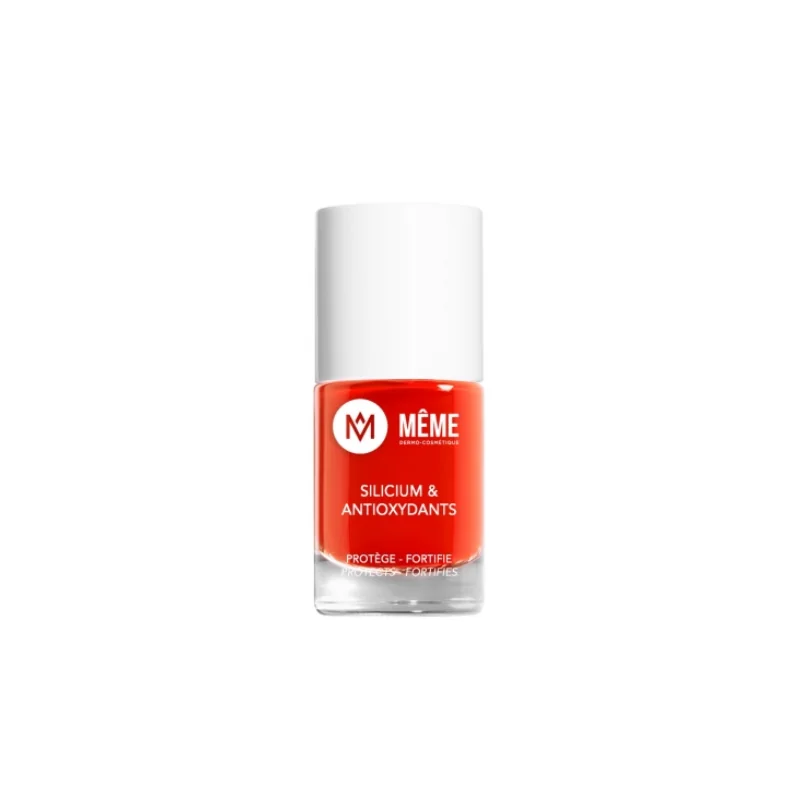 MÊME Vernis Silicium & Antioxydants 10 ml - Teinte : 12 Orange Sanguine