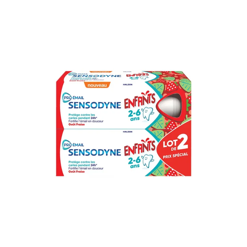 Sensodyne Pro-Email Dentifrice Enfants 2 à 6 Ans 2x50ml